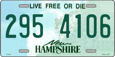 NH license plate 2954106