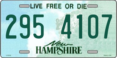 NH license plate 2954107