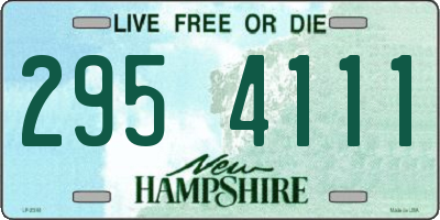 NH license plate 2954111