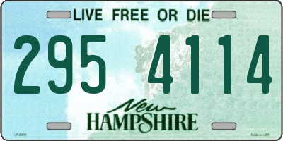 NH license plate 2954114