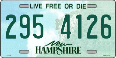 NH license plate 2954126