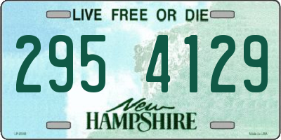 NH license plate 2954129