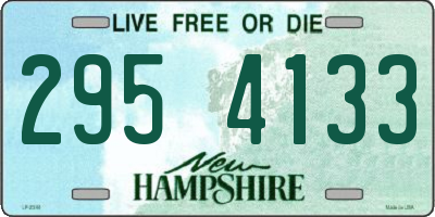 NH license plate 2954133