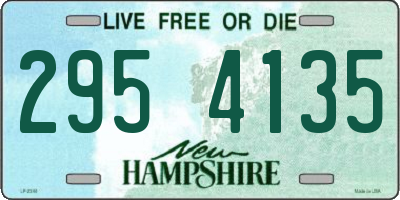 NH license plate 2954135