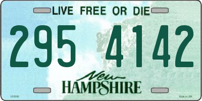 NH license plate 2954142