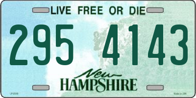 NH license plate 2954143