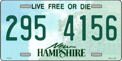 NH license plate 2954156