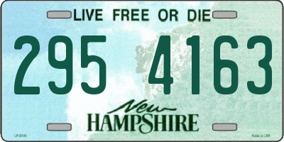 NH license plate 2954163