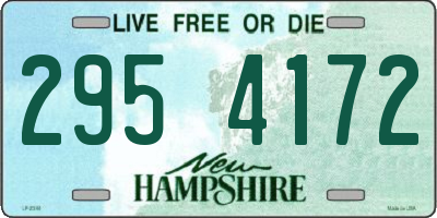 NH license plate 2954172