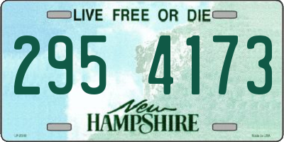 NH license plate 2954173