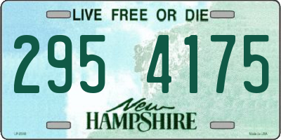 NH license plate 2954175