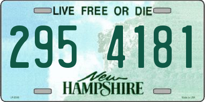 NH license plate 2954181
