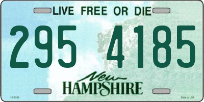 NH license plate 2954185