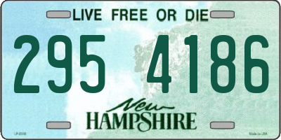 NH license plate 2954186
