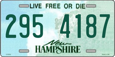 NH license plate 2954187