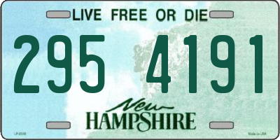 NH license plate 2954191