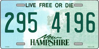 NH license plate 2954196