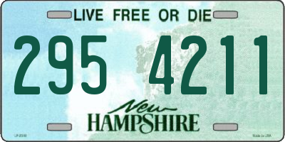 NH license plate 2954211