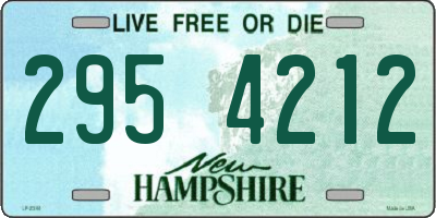 NH license plate 2954212