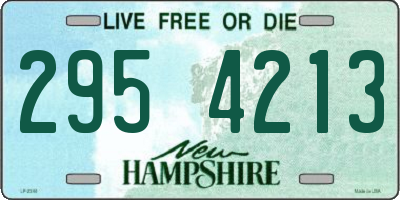 NH license plate 2954213