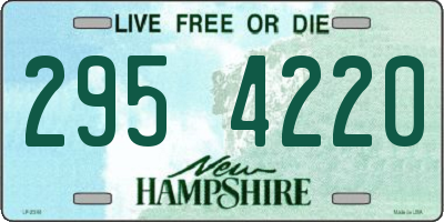 NH license plate 2954220