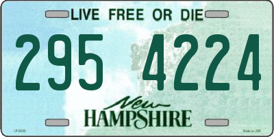 NH license plate 2954224