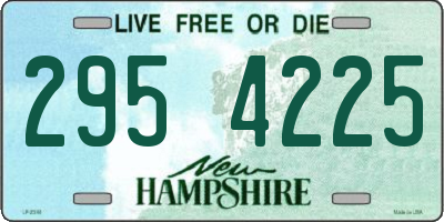 NH license plate 2954225