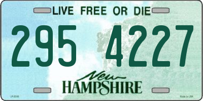 NH license plate 2954227