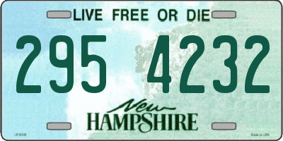 NH license plate 2954232