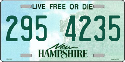 NH license plate 2954235