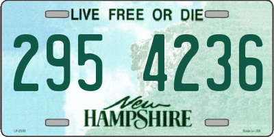 NH license plate 2954236