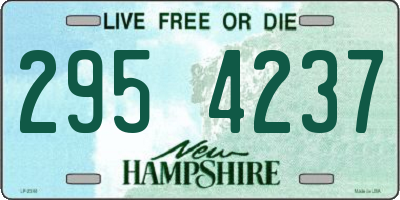 NH license plate 2954237
