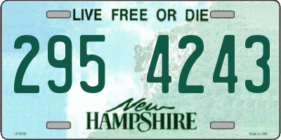 NH license plate 2954243