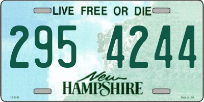 NH license plate 2954244