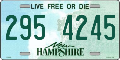 NH license plate 2954245
