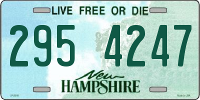 NH license plate 2954247