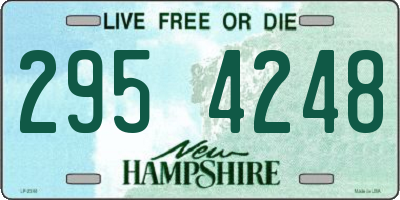 NH license plate 2954248