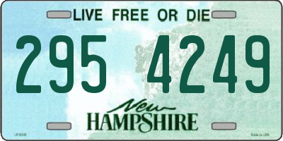 NH license plate 2954249