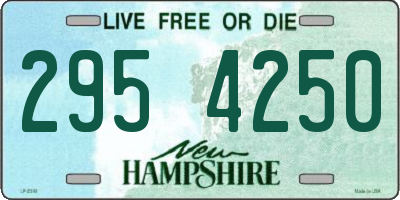 NH license plate 2954250
