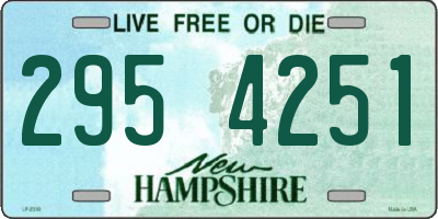 NH license plate 2954251