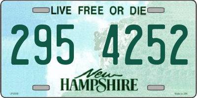 NH license plate 2954252