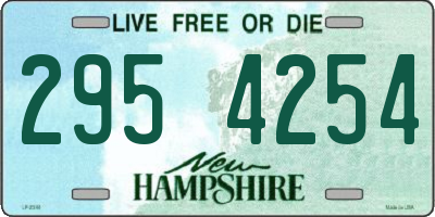 NH license plate 2954254