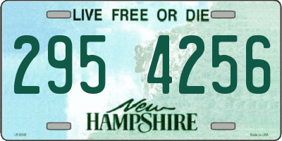 NH license plate 2954256