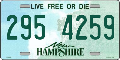 NH license plate 2954259