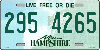 NH license plate 2954265
