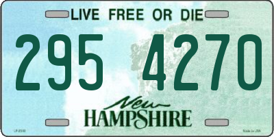 NH license plate 2954270