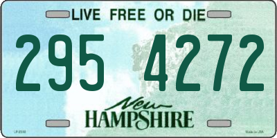 NH license plate 2954272