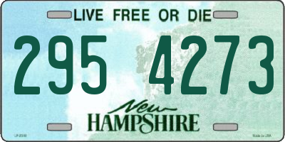 NH license plate 2954273