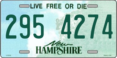 NH license plate 2954274