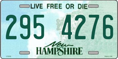 NH license plate 2954276